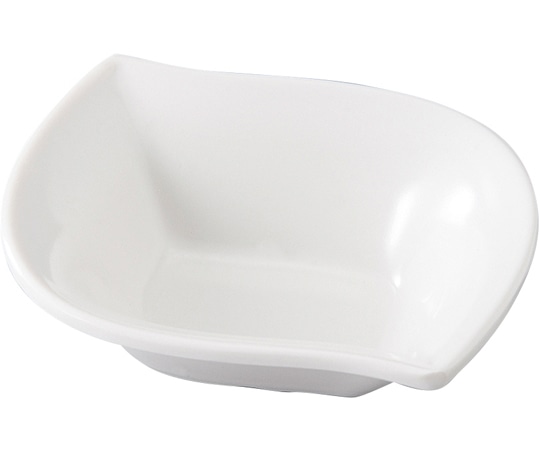 福井クラフト メラミン 79 ウェーブ小皿 白グロス 75006350 1個（ご注文単位1個）【直送品】