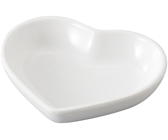 福井クラフト メラミン 80 ミニハート小皿 白グロス 75006330 1個（ご注文単位1個）【直送品】