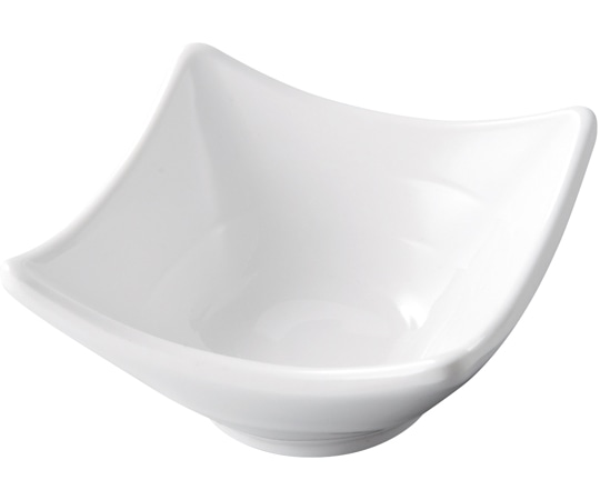 福井クラフト メラミン 8.4 雅四方上角小鉢 白グロス 51024210 1個（ご注文単位1個）【直送品】