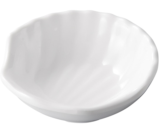 福井クラフト メラミン 8.8 姫シェル小鉢 白グロス 51024130 1個（ご注文単位1個）【直送品】