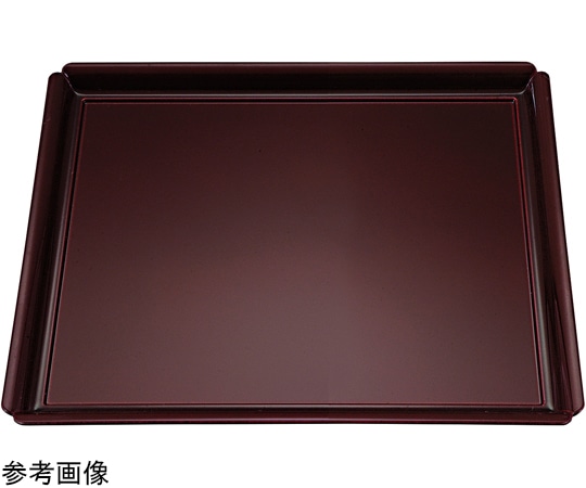 福井クラフト 尺1 角木瓜盆 溜SH塗底黒 50412260 1個（ご注文単位1個）【直送品】