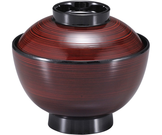 福井クラフト 新和越前椀 溜刷毛目 70000680 1個（ご注文単位1個）【直送品】