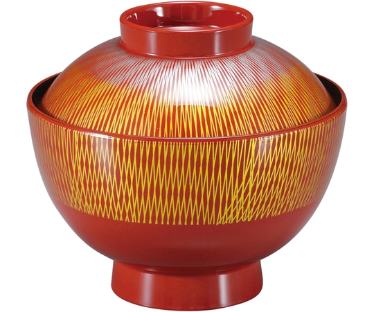 福井クラフト 新和越前椀 朱新武蔵野 70000860 1個（ご注文単位1個）【直送品】