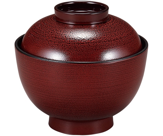 福井クラフト 耐熱3.8寸 京型椀 溜刷毛目内黒 30045040 1個（ご注文単位1個）【直送品】