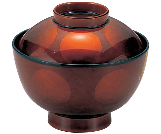 福井クラフト 耐熱3.8寸 京型椀 白檀日月 内黒 70000290 1個（ご注文単位1個）【直送品】