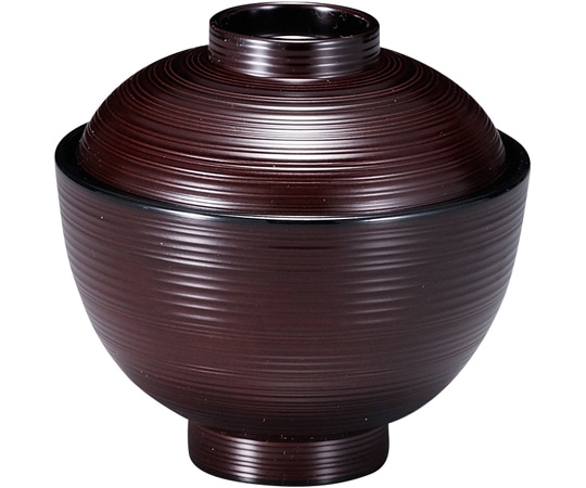 福井クラフト TA3.3寸 刷毛目小吸椀 溜内黒 31005690 1個（ご注文単位1個）【直送品】