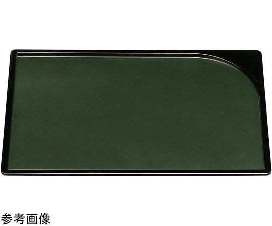 福井クラフト 尺4 袖型盆 グリーンパールSH・SL塗天黒 50409890 1個（ご注文単位1個）【直送品】