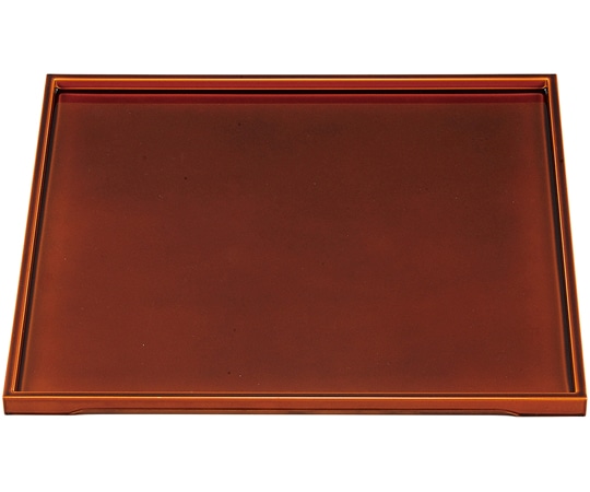 福井クラフト 尺0 平成角盆 漆調春慶塗 15105950 1個（ご注文単位1個）【直送品】