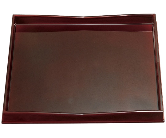 福井クラフト 尺2 角山路懐石盆 溜/裏底黒 21077400 1個（ご注文単位1個）【直送品】