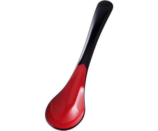 福井クラフト おじやスプーン 200(大)黒内朱塗 30012470 1個（ご注文単位1個）【直送品】