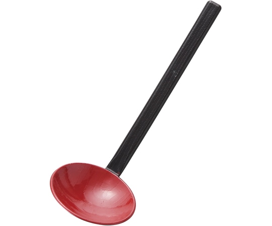福井クラフト 20cm 杓子 こげ茶内朱塗 81258233 1個（ご注文単位1個）【直送品】