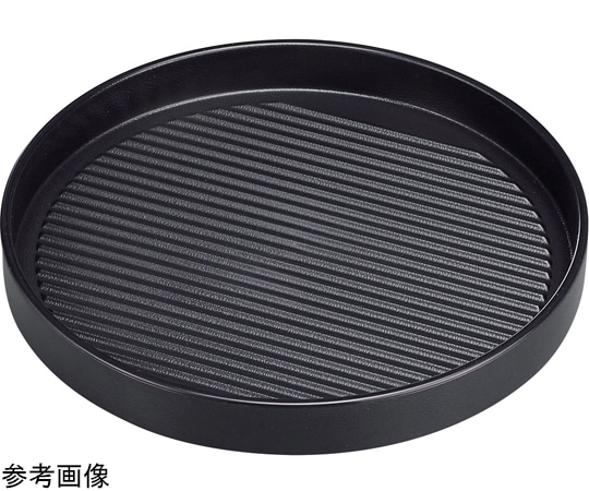 福井クラフト 26cm 丸型肉皿 黒(塗無)中 54252620 1個（ご注文単位1個）【直送品】