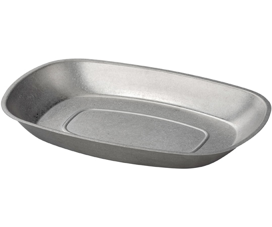 福井クラフト 255オーバル ステン皿(スモーク銀) 62163890 1個（ご注文単位1個）【直送品】