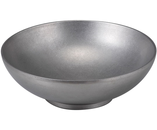 福井クラフト Ф240 ステン丸鉢(スモーク銀) 62164810 1個（ご注文単位1個）【直送品】