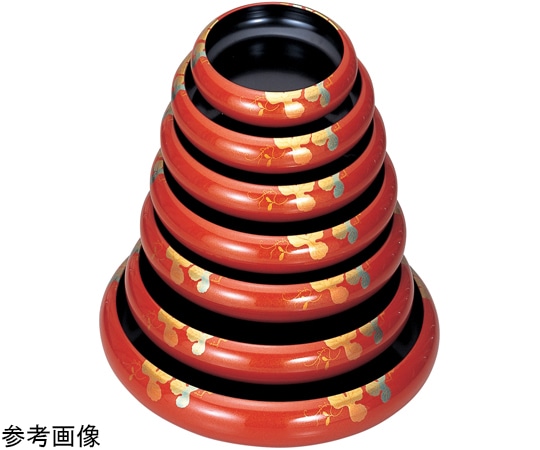 福井クラフト 9寸 寿冠鉢 朱蔦パール 70012500 1個（ご注文単位1個）【直送品】