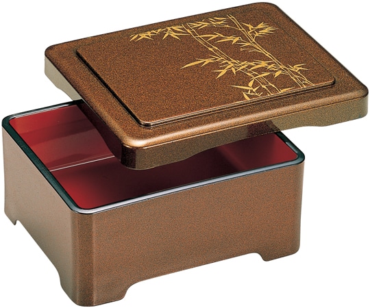 福井クラフト 殿上丼重 梨地 竹(蓋親) 42061010 1個（ご注文単位1個）【直送品】