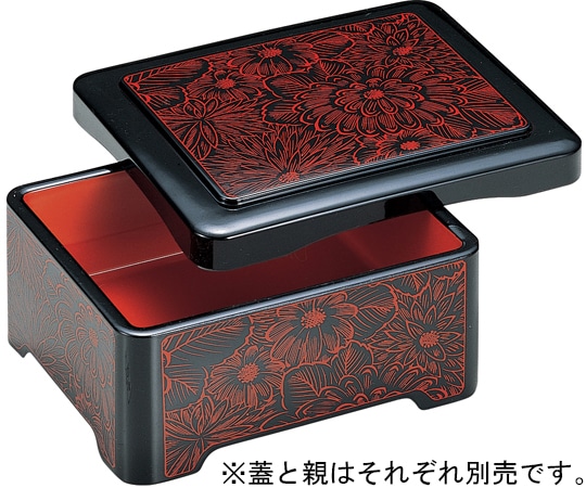 福井クラフト DX丼重 牡丹菊(蓋) 42061111 1個（ご注文単位1個）【直送品】