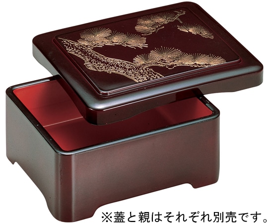 福井クラフト DX丼重 タメ沈金松(蓋) 42061131 1個（ご注文単位1個）【直送品】