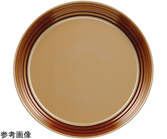 福井クラフト 9寸 ロクロ目丸トレー 銀透き渕べっ甲 15003310 1個（ご注文単位1個）【直送品】