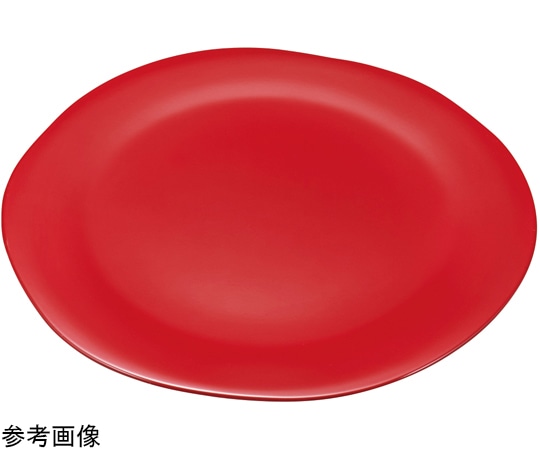 福井クラフト 23.8cm クラウドプレート 赤二度塗 50026035 1個(ご注文単位1個)【直送品】