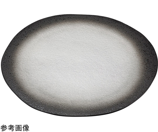 福井クラフト 23.8cm クラウドプレートシルバー黒ぼかし 50026055 1個(ご注文単位1個)【直送品】