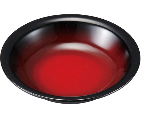 福井クラフト 14cm フルーツ皿 朱黒ぼかしSH塗 74011350 1個（ご注文単位1個）【直送品】