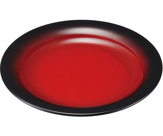 福井クラフト 16cm パン皿 朱黒ぼかしSH塗 74011360 1個(ご注文単位1個)【直送品】