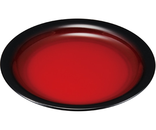 福井クラフト 23cm ミート皿 朱黒ぼかしSH塗 74011290 1個(ご注文単位1個)【直送品】