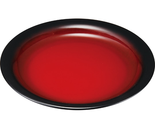 福井クラフト 25cm ディナー皿 朱黒ぼかしSH塗 74011280 1個（ご注文単位1個）【直送品】