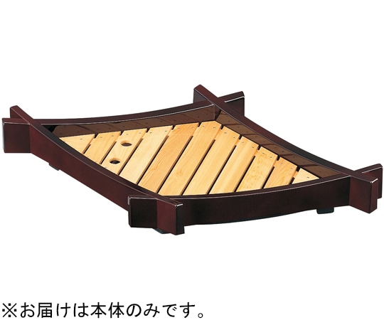 福井クラフト 松葉盛器(中)溜(本体) 51352320 1個（ご注文単位1個）【直送品】