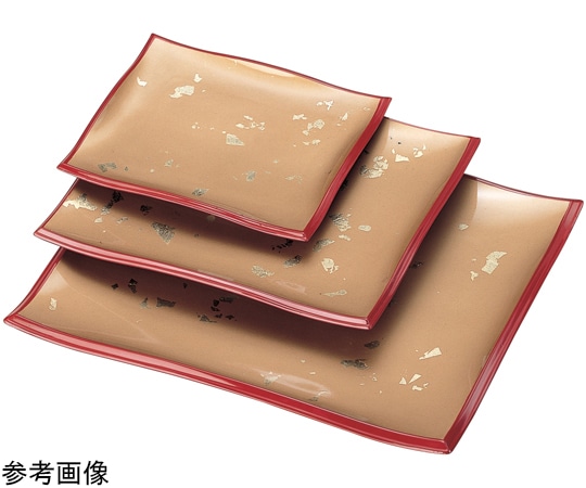 福井クラフト 尺5寸 波渕バイキングトレー 金箔オトシ 51310960 1個（ご注文単位1個）【直送品】