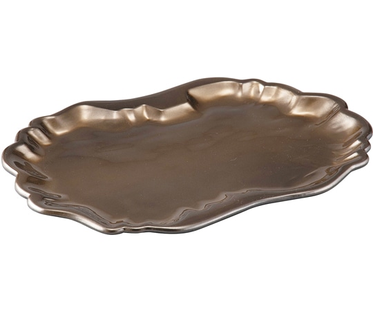 福井クラフト 湖畔盛器 ブロンズメタル 55203250 1個（ご注文単位1個）【直送品】