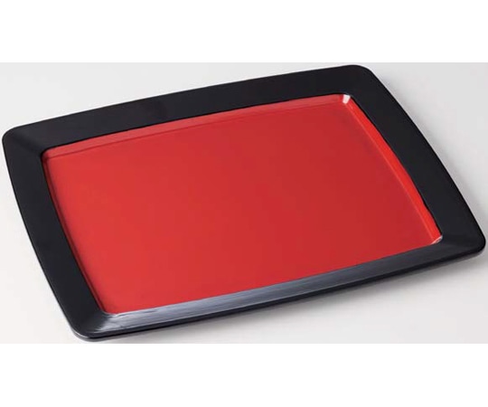 福井クラフト 尺4 渕太バイキングトレー 朱天黒(裏黒) 50023450 1個（ご注文単位1個）【直送品】