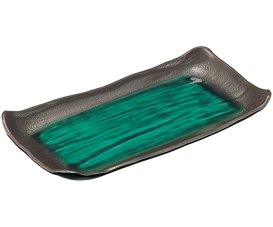 福井クラフト いなせ大皿 緑釉 51407100 1個（ご注文単位1個）【直送品】