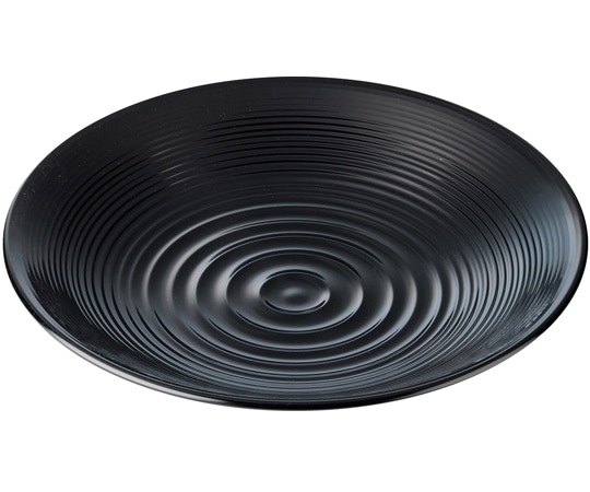 福井クラフト 27.5波紋鉢 黒裏黒塗 50023455 1個（ご注文単位1個）【直送品】