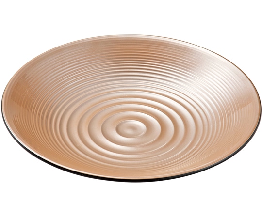 福井クラフト 27.5波紋鉢 銀透き裏黒塗 51311230 1個（ご注文単位1個）【直送品】