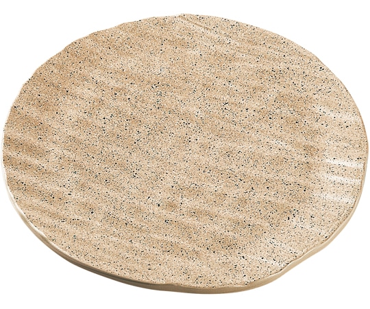 福井クラフト 32cm しのぎ波彫丸皿 信楽 51022050 1個（ご注文単位1個）【直送品】