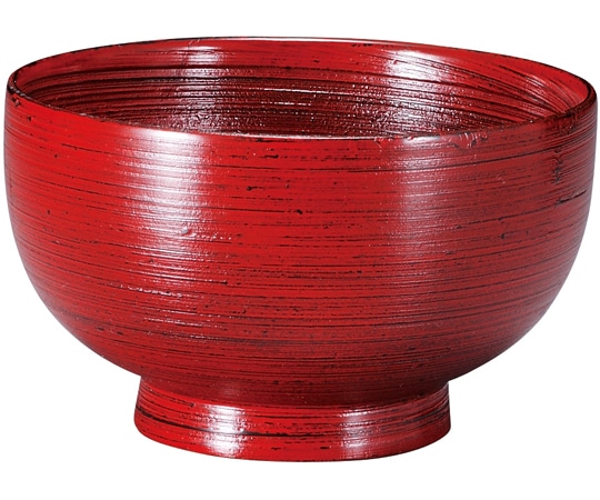 福井クラフト 木製刷毛目汁椀 内刷毛目根来 31005770 1個（ご注文単位1個）【直送品】