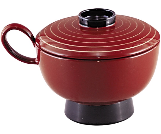 福井クラフト 耐熱仙才トッティー椀 セット 朱に金ライン 12030240 1個（ご注文単位1個）【直送品】