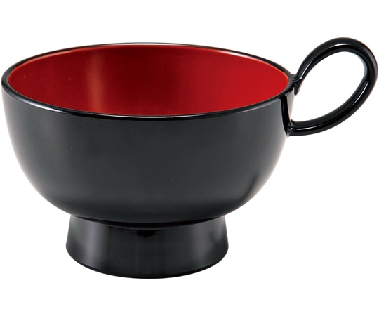 福井クラフト 仙才トッティー椀(大)黒内朱 33710260 1個（ご注文単位1個）【直送品】