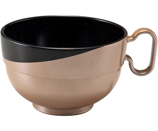 福井クラフト 耐熱トッティー鈴椀 セット 三日月塗分け 黒/銀透き 33710230 1個（ご注文単位1個）【直送品】