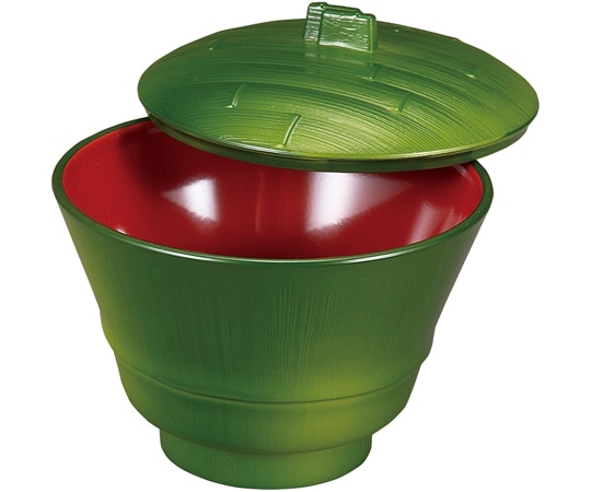 福井クラフト TA竹型椀(小)若竹内朱(蓋親) 31000320 1個（ご注文単位1個）【直送品】