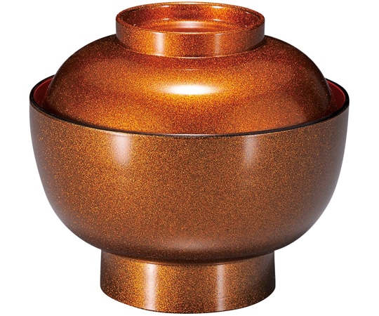 福井クラフト 耐熱4.5寸 雑煮椀 梨地 内朱 31006840 1個（ご注文単位1個）【直送品】