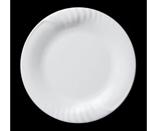 福井クラフト 25cm レリーフ丸プレート 白グロス 83361140 1個（ご注文単位1個）【直送品】