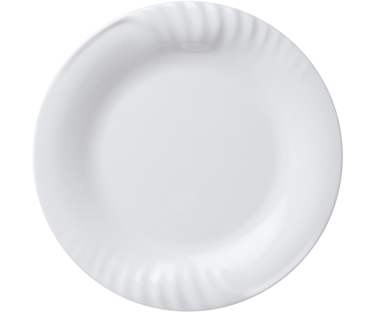 福井クラフト 30.3cm レリーフ丸プレート 白グロス 83361150 1個（ご注文単位1個）【直送品】