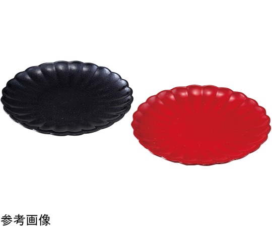福井クラフト 6.5寸 菊丸皿 赤二度塗り 55204293 1個（ご注文単位1個）【直送品】