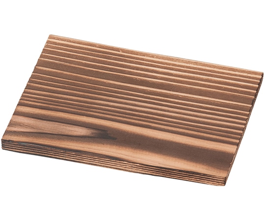 福井クラフト 14cm 長角焼杉敷板(141×111×H10mm) 92981965 1個（ご注文単位1個）【直送品】