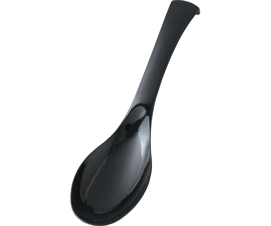 福井クラフト PBT平型ラーメンレンゲ ブラックOM 30012480 1個（ご注文単位1個）【直送品】