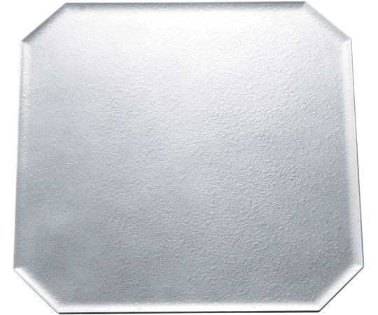 福井クラフト 30cm 隅切スクエアプレート タタキ銀/裏黒塗 17417880 1個（ご注文単位1個）【直送品】