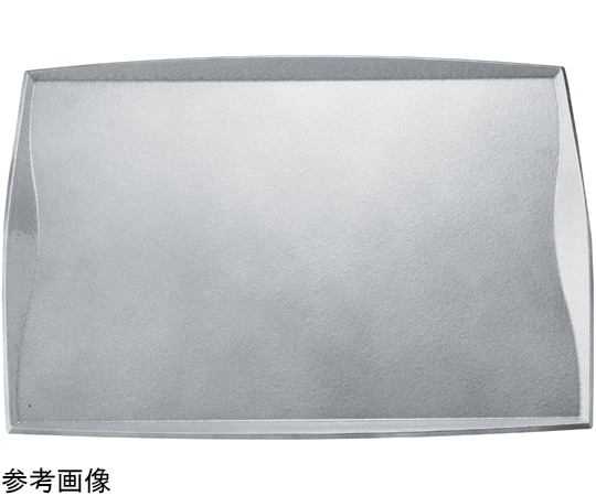 福井クラフト 耐熱 尺1 渕付ウェーブトレー タタキ銀SL/裏黒塗 17418650 1個（ご注文単位1個）【直送品】